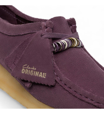 Clarks Chaussures en cuir Wallabee lilas