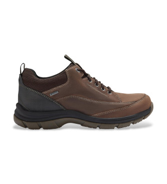 Clarks Leren schoenen Spypath Lo GTX bruin