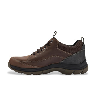 Clarks Leren schoenen Spypath Lo GTX bruin