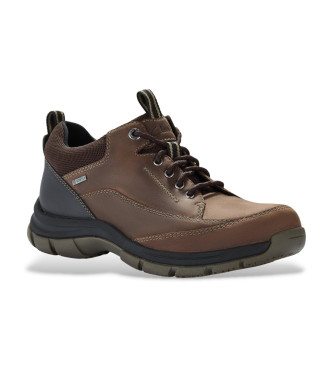 Clarks Leren schoenen Spypath Lo GTX bruin