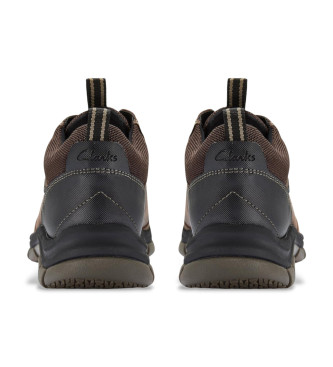 Clarks Leren schoenen Spypath Lo GTX bruin