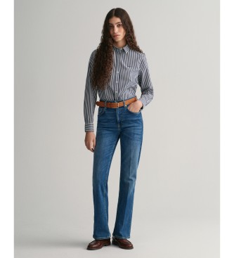 Gant Chemise en popeline ray�e � coupe r�guli�re