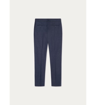 Hackett London Navy Tencel Chino Trousers