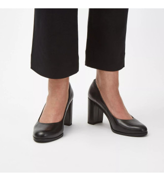 Clarks Freva85 Court črne usnjene športne copate