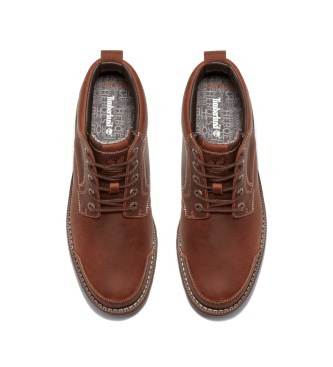Timberland Botas Chukka de piel de media ca�a con cordones Larchmont marr�n