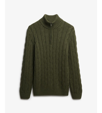 Superdry Pull vert Jacob Cable