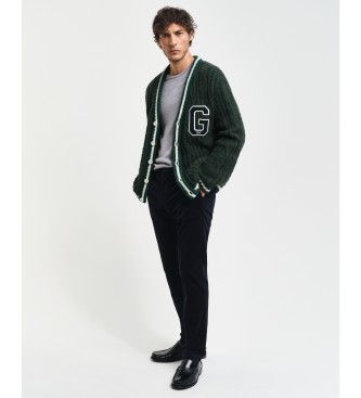 Gant Pantalon chino slim en velours c�tel�, marine