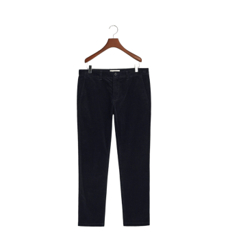 Gant Pantalon chino slim en velours c�tel�, marine