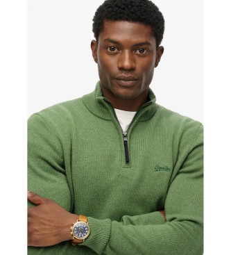 Superdry Trui van groene wol
