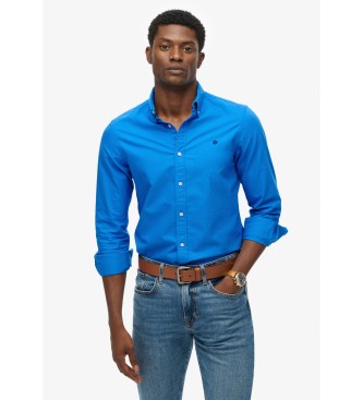 Superdry Camisa Oxford cl�ssica azul