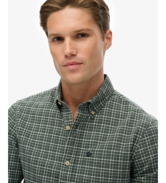 Superdry Premium Check Oxford Hemd gr�n