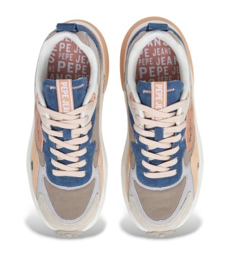 Pepe Jeans T�nis de couro Winslow S�rie Bege