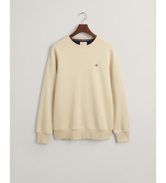 Gant Felpa Shield con scollo tondo beige