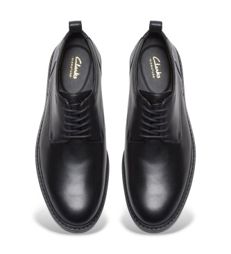 Clarks Aldwin Lace GTX sapatos de couro preto