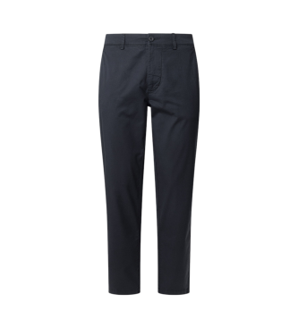 Pepe Jeans Chino-bukser i marinebl� bomuldspoplin