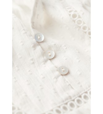 Superdry Chemisier Ibiza blanc