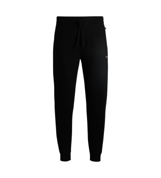 BOSS Waffle Cuff Trousers black