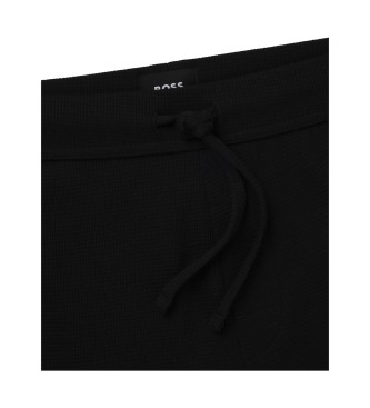 BOSS Waffle Cuff Trousers black