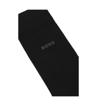 BOSS Calzini neri di lunghezza regolare