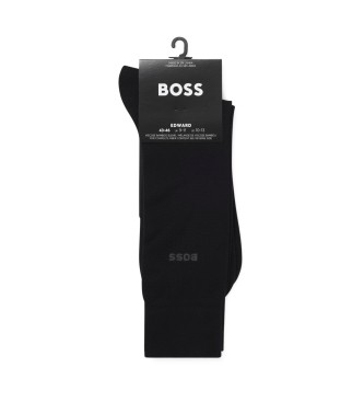 BOSS Calzini neri di lunghezza regolare