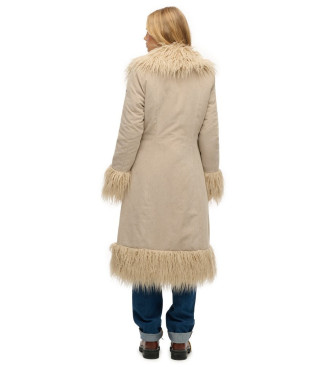 Superdry Afghaanse taupe jas