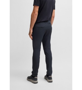 BOSS Commuter Slim-bukser marinebl�