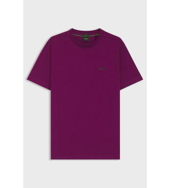 BOSS Fliederfarbenes Mini-Logo-T-Shirt