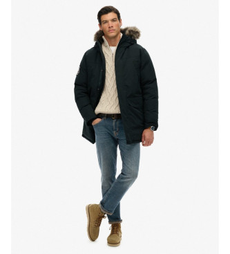Superdry Everest Faux Fur Parka temno zelena