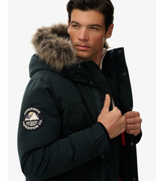 Superdry Everest Faux Fur Parka temno zelena