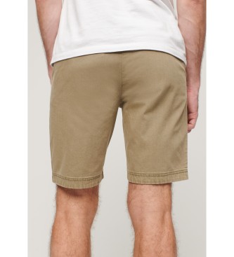 Superdry Light brown Officer chino shorts