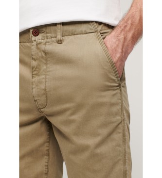 Superdry Light brown Officer chino shorts
