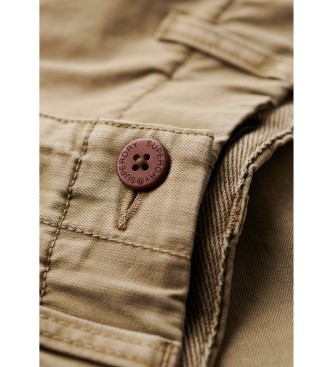 Superdry Light brown Officer chino shorts