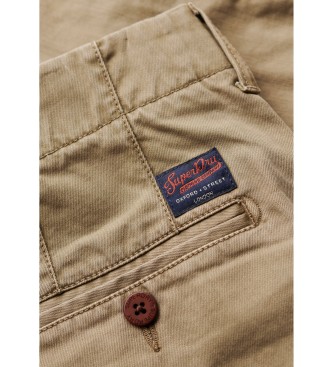 Superdry Light brown Officer chino shorts