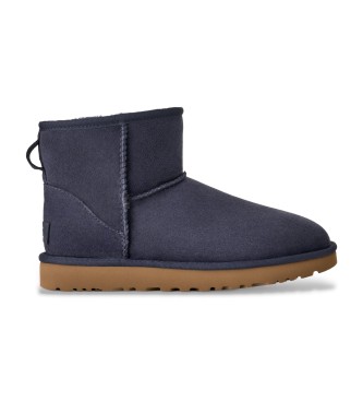UGG Bottines en cuir Classic Mini II navy