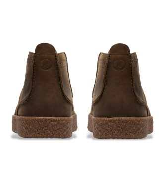 Clarks Streethill Leder Turnschuhe braun