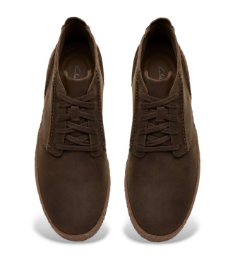 Clarks Streethill Leder Turnschuhe braun
