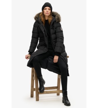 Superdry Cappotto lungo nero Everest