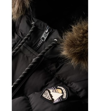 Superdry Cappotto lungo nero Everest