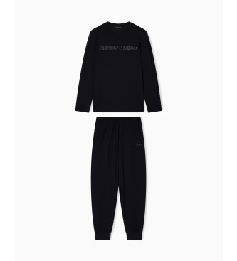Emporio Armani Pijama Megalogo preto