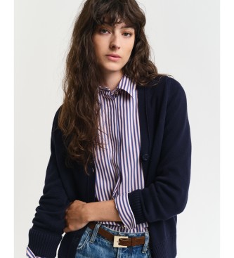 Gant Cardigan classique bleu marine