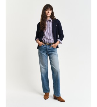 Gant Cardigan classique bleu marine