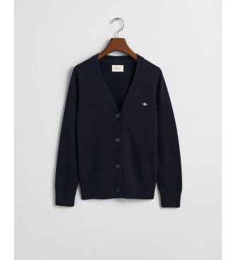 Gant Cardigan classique bleu marine