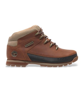 Timberland Botas de piel de media ca�a con cordones Euro Sprint naranja 