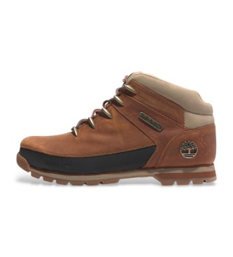 Timberland Botas de piel de media ca�a con cordones Euro Sprint naranja 