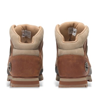 Timberland Botas de piel de media ca�a con cordones Euro Sprint naranja 