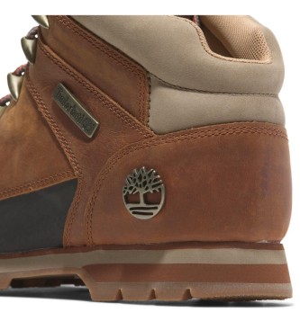 Timberland Botas de piel de media ca�a con cordones Euro Sprint naranja 