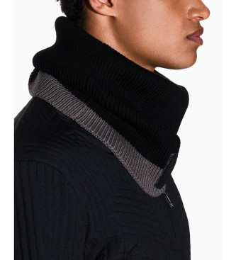 A|X Armani Exchange Morbida sciarpa nera da collo