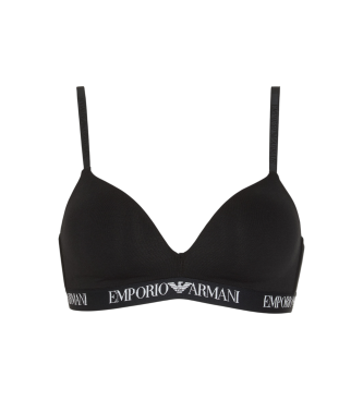Emporio Armani Sujetador Padded Triangle negro