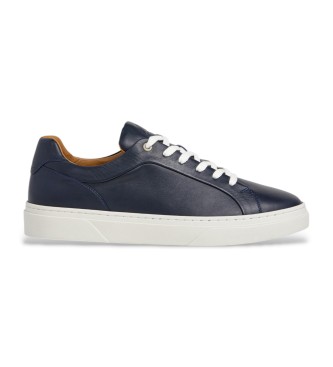 Hackett London Zapatillas de Piel Hackney Class marino
