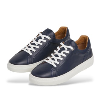 Hackett London Zapatillas de Piel Hackney Class marino